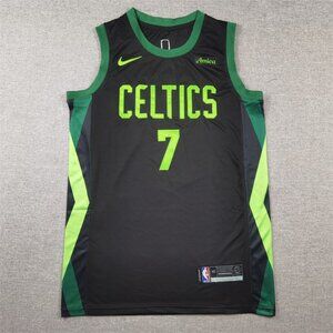 Jaylen Brown Boston Celtics 2024/25 City Edition Jersey - Black/Green